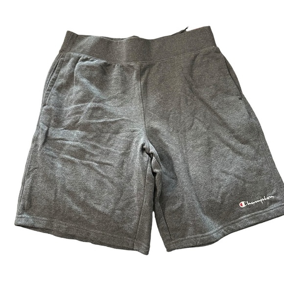 Champion men's size large grey athletic shorts, inseam 10" - Picture 1 of 4